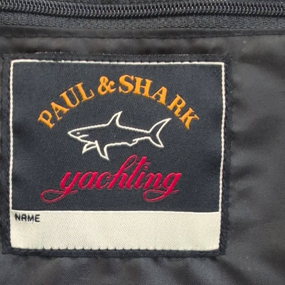 Paul & Shark Yellow and Blue Toiletry Bag with Textured Fabric